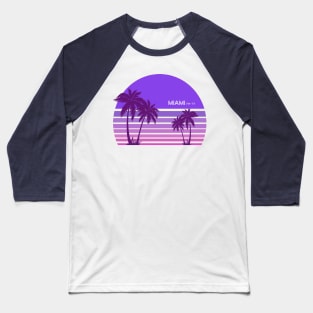 Synthwave - Miami FM-77 Baseball T-Shirt